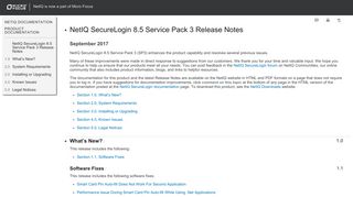 NetIQ SecureLogin 8.5 Service Pack 3 Release Notes