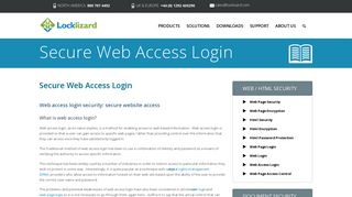 Web Access Login: Secure Web Access with DRM Software Security