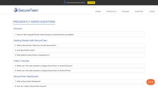 SecureTeen FAQ