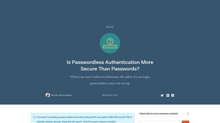 Is Passwordless Authentication More Secure Than Passwords? - Auth0
