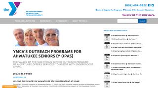 Y OPAS | Senior Outreach | Programs | Valley of the Sun YMCA