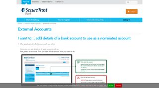 External Accounts | Secure Trust Bank