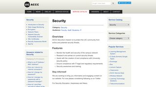 Security | Academic Computing and Communications ... - UIC ACCC