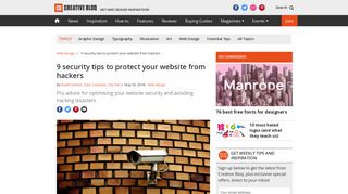 9 security tips to protect your website from hackers | Creative Bloq