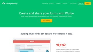 Create Free Online Forms: Wufoo Form Builder | SurveyMonkey