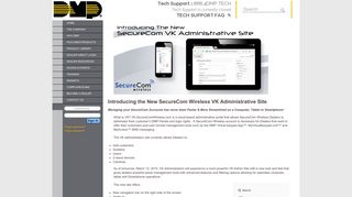 Introducing the New SecureCom Wireless VK Administrative Site