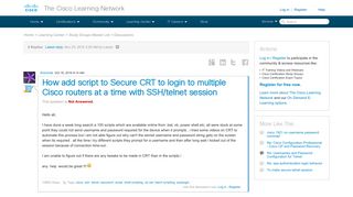 How add script to Secure CRT to login to multiple Cisco routers at ...