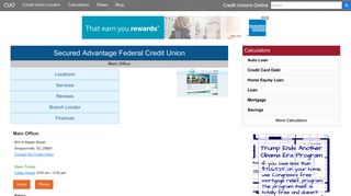 Secured Advantage Federal Credit Union - Simpsonville, SC
