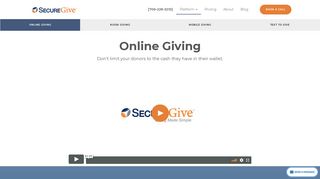 Online Giving and Online Tithing for Churches - SecureGive