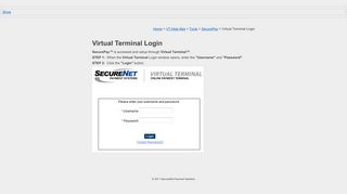 Virtual Terminal Login