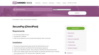 SecurePay (DirectPost) - WooCommerce Docs