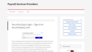 Securitas Epay Login – Sign In to securitasepay.com