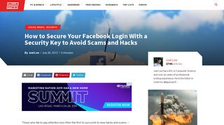 How to Secure Your Facebook Login With a Security Key to Avoid ...