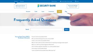 SBOL FAQ | Online Banking | Security Bank Philippines