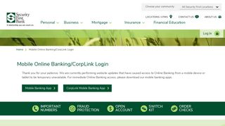 Security First Bank | Mobile Online Banking/CorpLink Login