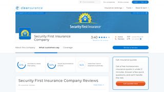 38+ Reviews & Ratings - Security First Insurance Company 2019 ...