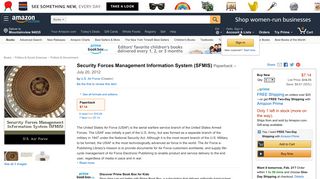 Security Forces Management Information System (SFMIS): U.S. Air ...