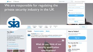 The SIA (@SIAuk) | Twitter