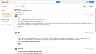 Security Onion default account - Google Groups