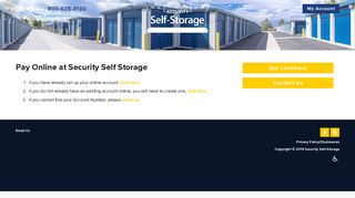 Pay Online | Security Self-Storage
