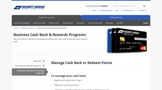 Business Rewards Program | Security Service