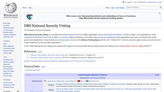 DBS National Security Vetting - Wikipedia
