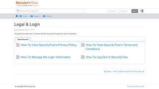Login - SecurityTrax