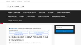 Securus Login is How You Keep Your Prison Secure - Techriation.com
