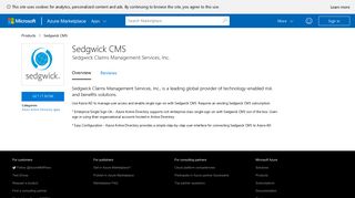 Sedgwick CMS - Azure Marketplace - Microsoft