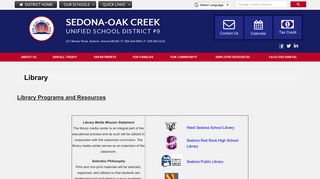 Library - Sedona-Oak Creek Unified School District 9