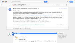Any way to see a detailed Google Account Login history? - Google ...