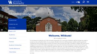 Admitted Students | Undergraduate Admission - University of Kentucky