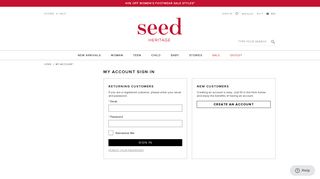 Sign In - Seed Heritage