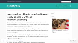 www.seedr.cc – How to download torrent easily using IDM without ...