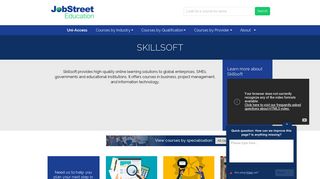 E-Learning Courses with Skillsoft | JobStreet Education