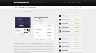 Seeking Millionaire Reviews - Top 10 Millionaire Dating Sites