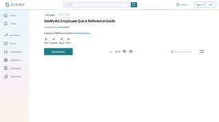 SeeMyW2 Employee Quick Reference Guide | Password | Portable ...