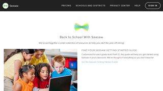 Seesaw's Back to School Resources for Teachers