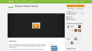 Seesaw Parent Access Reviews | edshelf