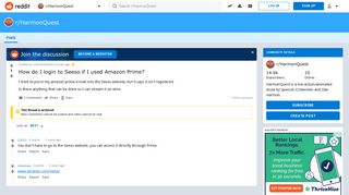 How do I login to Seeso if I used Amazon Prime? : HarmonQuest - Reddit