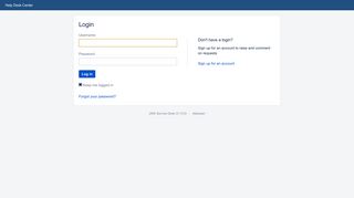 Login - Service Desk