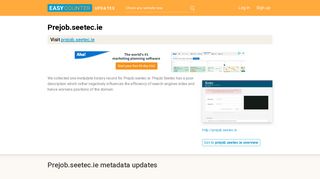 Prejob Seetec (Prejob.seetec.ie) - Login - Easycounter