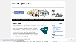 Seevic College | Making the grade D to C