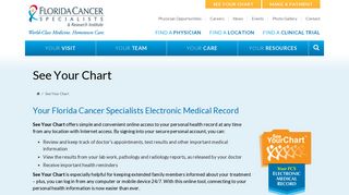 See Your Chart | Florida Cancer Specialists