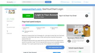 Access seeyourchart.com. SeeYourChart Login