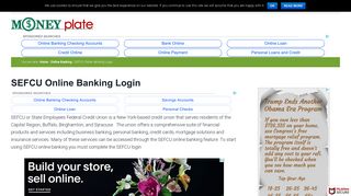 SEFCU Online Banking Login — Money Plate
