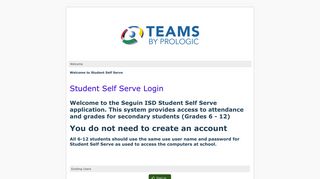 Student Self Serve - teams - Seguin ISD