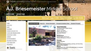 AJ Briesemeister Middle School - Seguin Independent School District