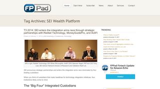 SEI Wealth Platform - FPPad