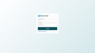 Seisintel Client Portal: Login